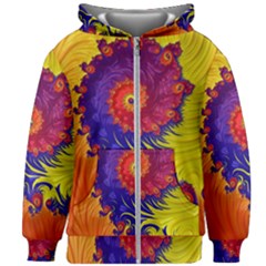 Kids  Zipper Hoodie Without Drawstring 