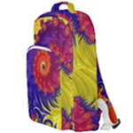 Fractal Spiral Bright Colors Double Compartment Backpack