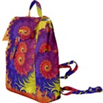 Fractal Spiral Bright Colors Buckle Everyday Backpack