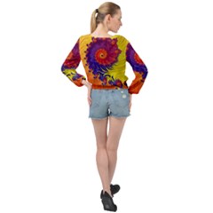 Banded Bottom Chiffon Top 