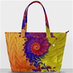 Fractal Spiral Bright Colors Back Pocket Shoulder Bag 