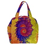 Fractal Spiral Bright Colors Boxy Hand Bag