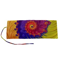 Fractal Spiral Bright Colors Roll Up Canvas Pencil Holder (S) from ArtsNow.com