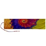 Fractal Spiral Bright Colors Roll Up Canvas Pencil Holder (L)