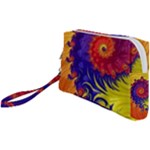 Fractal Spiral Bright Colors Wristlet Pouch Bag (Small)