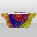 Fractal Spiral Bright Colors Waist Bag 