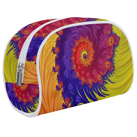Fractal Spiral Bright Colors Make Up Case (Medium) from ArtsNow.com