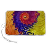 Fractal Spiral Bright Colors Pen Storage Case (S)