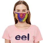 Fractal Spiral Bright Colors Cloth Face Mask (Adult)