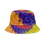 Fractal Spiral Bright Colors Inside Out Bucket Hat