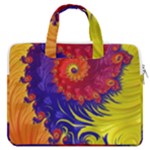 Fractal Spiral Bright Colors MacBook Pro 13  Double Pocket Laptop Bag