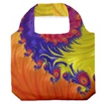 Fractal Spiral Bright Colors Premium Foldable Grocery Recycle Bag