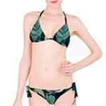 Green Nature Bohemian Painting Leaves Foliage Classic Bikini Set