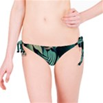 Green Nature Bohemian Painting Leaves Foliage Bikini Bottoms