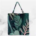 Green Nature Bohemian Painting Leaves Foliage Grocery Tote Bag