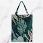 Green Nature Bohemian Painting Leaves Foliage Classic Tote Bag