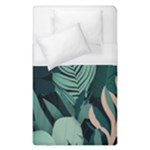 Green Nature Bohemian Painting Leaves Foliage Duvet Cover (Single Size)