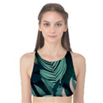 Green Nature Bohemian Painting Leaves Foliage Tank Bikini Top