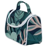 Green Nature Bohemian Painting Leaves Foliage Satchel Handbag