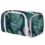 Green Nature Bohemian Painting Leaves Foliage Toiletries Pouch