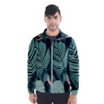 Green Nature Bohemian Painting Leaves Foliage Men s Windbreaker