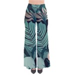 Green Nature Bohemian Painting Leaves Foliage So Vintage Palazzo Pants