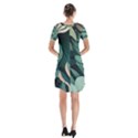 Short Sleeve V-neck Flare Dress 