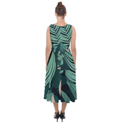 Midi Tie-Back Chiffon Dress 