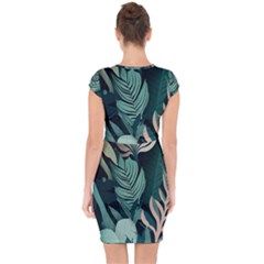 Capsleeve Drawstring Dress  