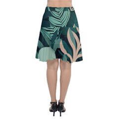 Chiffon Wrap Front Skirt 