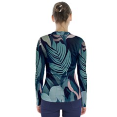 V-Neck Long Sleeve Top 