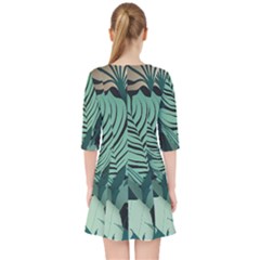 Quarter Sleeve Pocket Dress 