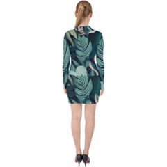V-neck Bodycon Long Sleeve Dress 