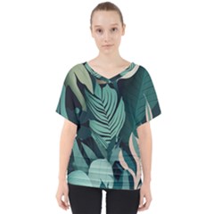 V-Neck Dolman Drape Top 