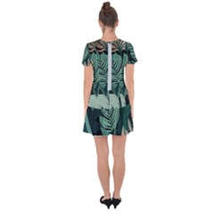 Drop Hem Mini Chiffon Dress 
