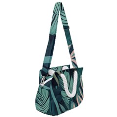 Rope Handles Shoulder Strap Bag 