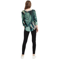 Chiffon Quarter Sleeve Blouse 