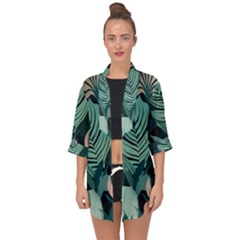 Open Front Chiffon Kimono 