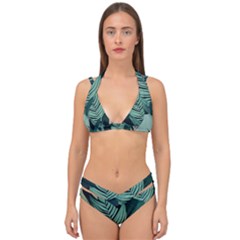 Double Strap Halter Bikini Set 