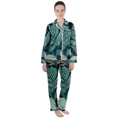 Women s Long Sleeve Satin Pajamas Set 