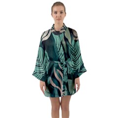Long Sleeve Satin Kimono 