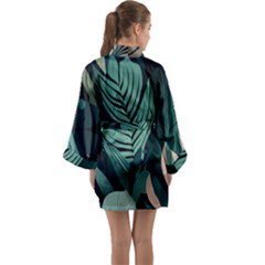 Long Sleeve Satin Kimono 