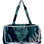 Green Nature Bohemian Painting Leaves Foliage Multi Function Bag