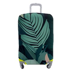 Green Nature Bohemian Painting Leaves Foliage Luggage Cover (Small) from ArtsNow.com