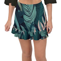 Fishtail Mini Chiffon Skirt 