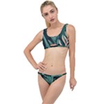 Green Nature Bohemian Painting Leaves Foliage The Little Details Bikini Set