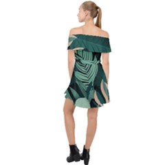 Off Shoulder Chiffon Dress 
