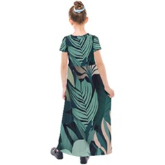Kids  Short Sleeve Maxi Dress 