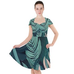 Cap Sleeve Midi Dress 