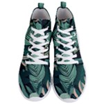 Green Nature Bohemian Painting Leaves Foliage Men s Lightweight High Top Sneakers
